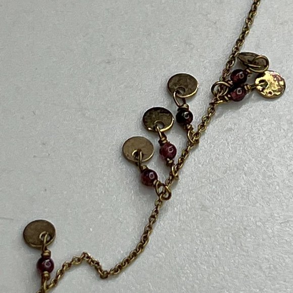 5 OCTOBRE GOLD & VIOLET EVENING NECKLACE | WOMENS - Picture 4 of 5
